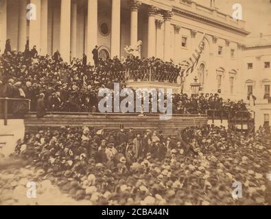 Inauguration de Lincoln, le 4 mars 1865. Banque D'Images