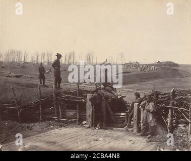 Fortifications, Manassas, mars 1862. Banque D'Images