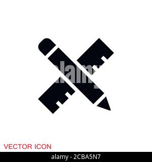 Icône de design, symbole des arts graphiques et plastiques Illustration de Vecteur