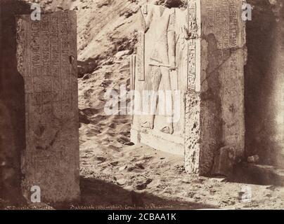 Tombe de Ptahmose, Saqqara (Memphis), 1859. Banque D'Images