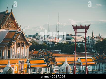 Balançoire géante dans le sous-district de Sao Chingcha, district de Phra Nakhon, Bangkok, Thaïlande Banque D'Images