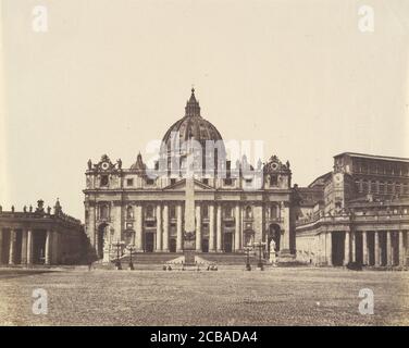 Saint-Pierre, Rome, 1850. Banque D'Images