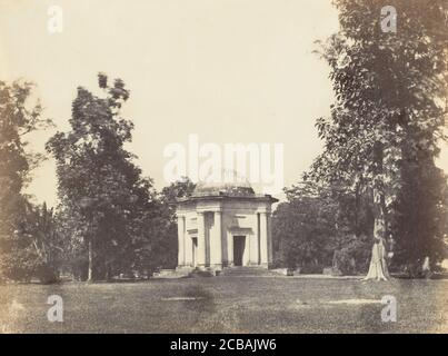 [Entrée aux jardins botaniques, Calcutta], années 1850. Banque D'Images