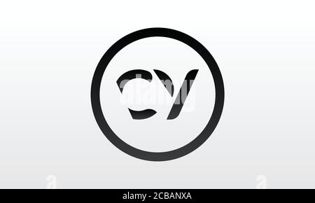 Logo lettre CY initial avec modèle vectoriel de typographie professionnelle moderne créative. Vecteur du logo Creative Letter CY. Illustration de Vecteur