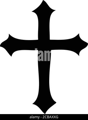 Illustration vectorielle de la croix noire Illustration de Vecteur