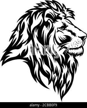 Vector illustration de tête de lion Illustration de Vecteur