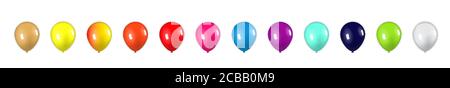 ensemble coloré de bulles bleues isolées sur fond blanc, illustration vectorielle Illustration de Vecteur