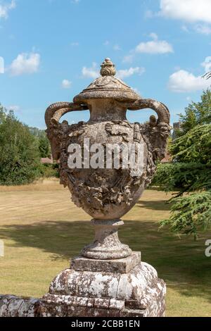 Kent-août-2020-Angleterre- vue sur les jardins du château de Chilham Banque D'Images