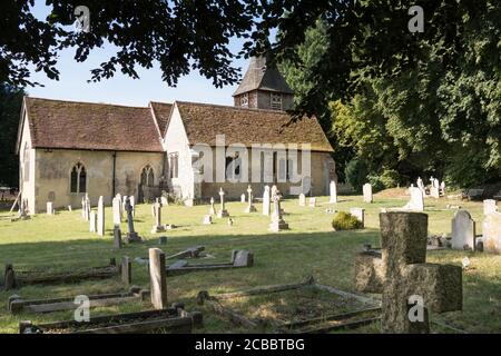 Église All Saints à Houghton, près de Stockbridge dans le Hampshire Banque D'Images