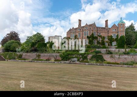 Kent-août-2020-Angleterre- vue sur les jardins du château de Chilham Banque D'Images