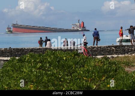 MV déversement d'huile de Wakashio Banque D'Images