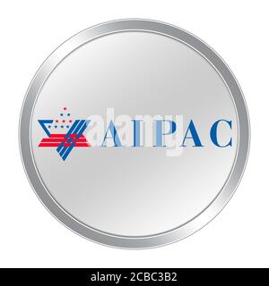 American Israël Public Affairs Committee AIPAC symbole logo Banque D'Images