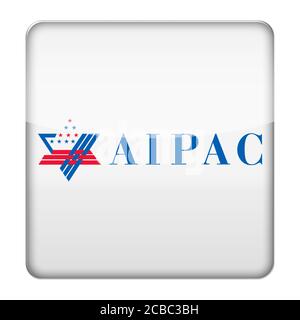 American Israël Public Affairs Committee logo de l'AIPAC Banque D'Images