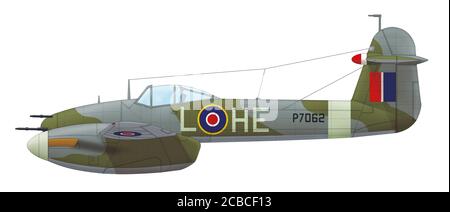 Westland Whirlwind Mk I (P7062, HE○L) de l'escadron no 263 RAF, deuxième semestre de 1941 Banque D'Images