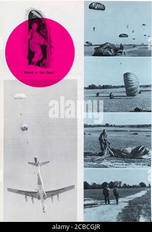 Photos millésimés 1970 U.S. Army Airborne School, fort Benning, Géorgie, Etats-Unis Banque D'Images