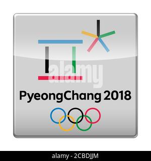 Jeux olympiques d'hiver de 2018 à Pyeongchang Banque D'Images