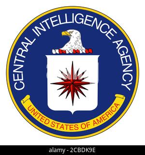 CIA - logo de la Central Intelligence Agency Banque D'Images