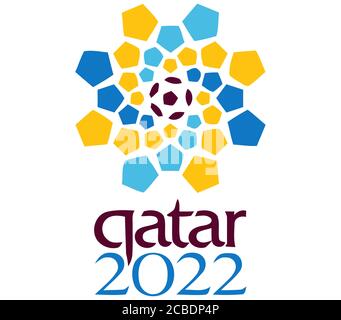 Coupe du Monde 2022 Qatar logo symbole icône Banque D'Images