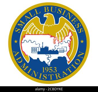 Logo de l'icône de la Small Business Administration Banque D'Images