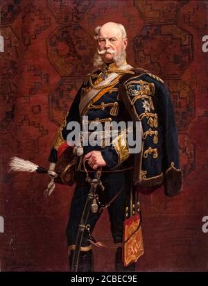 Guillaume I (1797-1888), roi de Prusse, empereur allemand, portrait peint par Emil Hünten, 1891 Banque D'Images