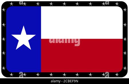 Drapeau du Texas Banque D'Images