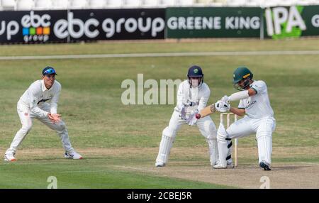 Le Brett d'Oliveira de Worcestershire battant dans un match de Bob Willis Trophy Entre Worcestershire et Glamourgan Banque D'Images