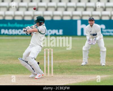 Ben Cox, dans le Worcestershire, dans un match de Bob Willis Trophy Entre Worcestershire et Glamourgan Banque D'Images