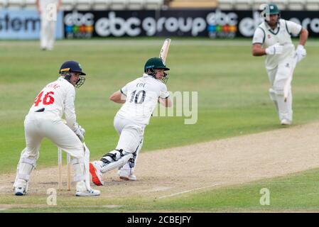 Ben Cox, dans le Worcestershire, dans un match de Bob Willis Trophy Entre Worcestershire et Glamourgan Banque D'Images