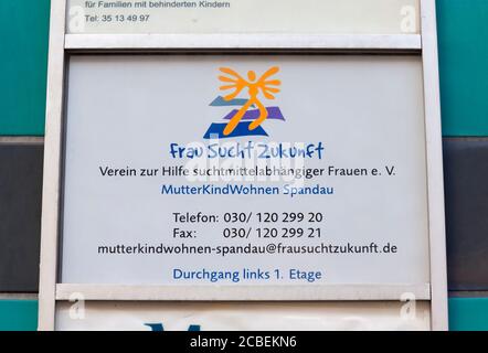 Association, femme à la recherche d'un avenir, aide pour les femmes dépendantes, Berlin, Allemagne Banque D'Images