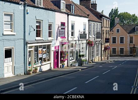 Market Street à Malton, Ryedale, dans le nord du Yorkshire, en Angleterre Banque D'Images