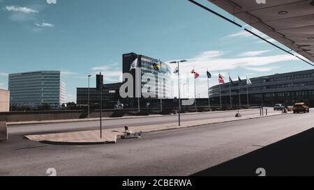 Clarion Hotel à l'aéroport de Stockholm Arlanda. Beaux bâtiments modernes Banque D'Images