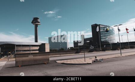 Clarion Hotel à l'aéroport de Stockholm Arlanda. Beaux bâtiments modernes Banque D'Images