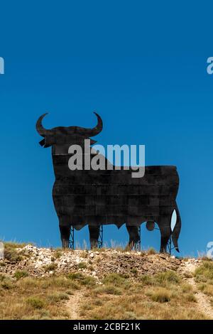 Osborne Bull ou Toro de Osborne, Navarre, Espagne Banque D'Images