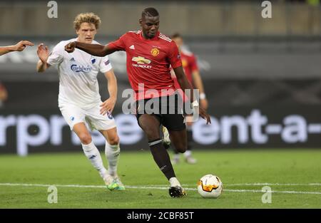 Paul Pogba, action individuelle Sport: Soccer: EL, Europa League, saison 19/20, quarts finals, 08/10/2020 Manchester United - FC Copenhague photo: Jvºrgen Fromme/firosportphoto/POOL. | utilisation dans le monde entier Banque D'Images