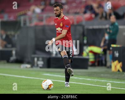 Bruno Fernandes, Manu, individuel action Sport: Football: EL, Europa League, saison 19/20, quart de finale, 08/10/2020 Manchester United - FC Copenhague photo: Jvºrgen Fromme/firosportphoto/POOL. | utilisation dans le monde entier Banque D'Images