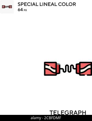 Icône de vecteur simple Telegraph. Icônes de télégraphe pour votre projet d'entreprise Illustration de Vecteur