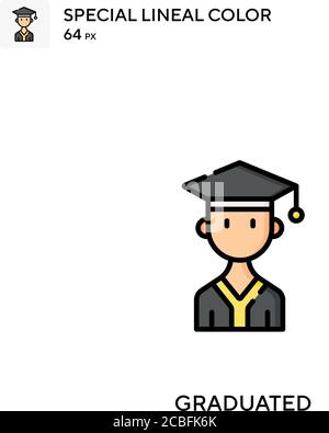 Icône de vecteur simple gradué. Icônes graduées pour votre projet d'entreprise Illustration de Vecteur