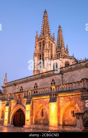 Cathédrale Sainte-Marie de Burgos, Burgos, Castille et Leon, Espagne Banque D'Images