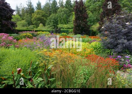 Rosemoor RHS Gardens, « Hot Gardeb », Devon, Angleterre, Royaume-Uni Banque D'Images