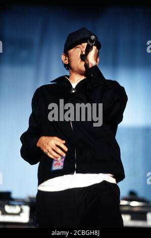 Linkin Park au Reading Festival 2003, Reading, Berkshire, Angleterre, Royaume-Uni. Banque D'Images