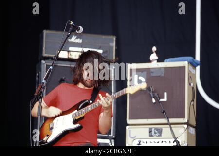 Biffy Clyro se déroule au Reading Festival 2003, Reading, Angleterre, Royaume-Uni. Banque D'Images