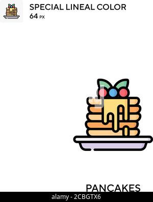 Icône de vecteur de couleur spécial pour les crêpes. Des icônes de crêpes pour votre projet d'entreprise Illustration de Vecteur
