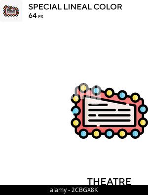 Icône vectorielle de couleur spéciale Theatre. Des icônes de théâtre pour votre projet d'entreprise Illustration de Vecteur