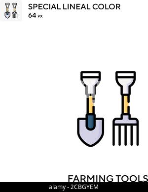 Icône de vecteur de couleur spécial pour les outils d'agriculture. Icônes d'outils agricoles pour votre projet d'entreprise Illustration de Vecteur