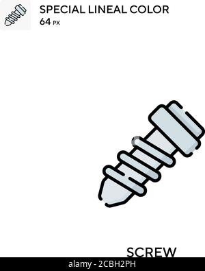 Icône de vecteur de couleur spécial vis-à-vis. Icônes de vis pour votre projet d'entreprise Illustration de Vecteur