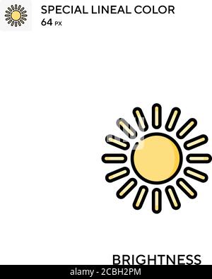 Icône de vecteur de couleur spécial de la luminosité. Icônes de luminosité pour votre projet d'entreprise Illustration de Vecteur