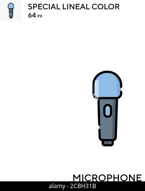 Icône de vecteur de couleur spécial du microphone. Icônes de microphone pour votre projet d'entreprise Illustration de Vecteur