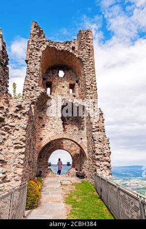 Tour de Sacra di San Michele, Piémont, Italie Banque D'Images