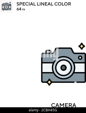 Icône de vecteur de couleur spécial de l'appareil photo. Icônes de caméra pour votre projet d'entreprise Illustration de Vecteur