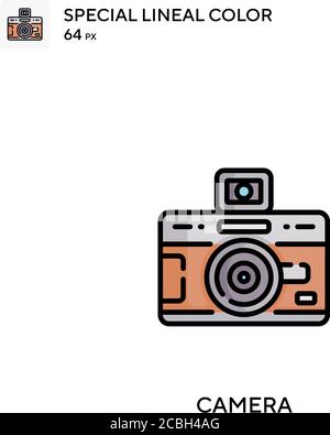 Icône de vecteur de couleur spécial de l'appareil photo. Icônes de caméra pour votre projet d'entreprise Illustration de Vecteur
